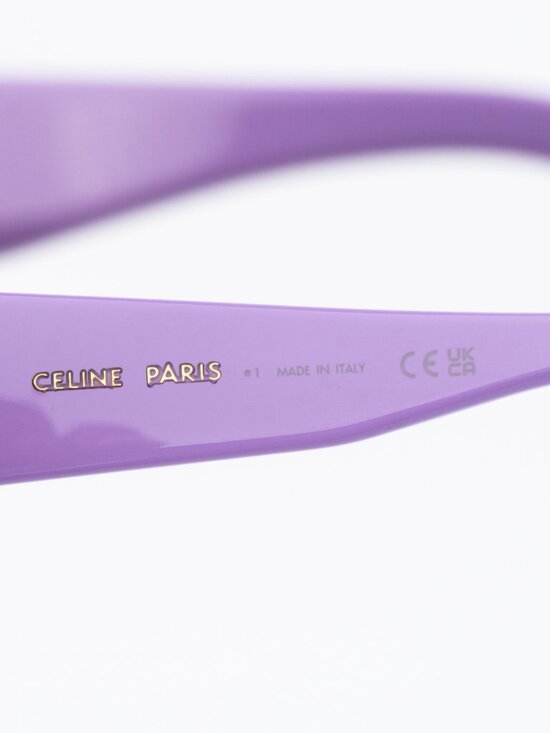 Celine Women Sunglasses Purple Grey Rectangle CL40294I 78A NEW AUTHENTIC